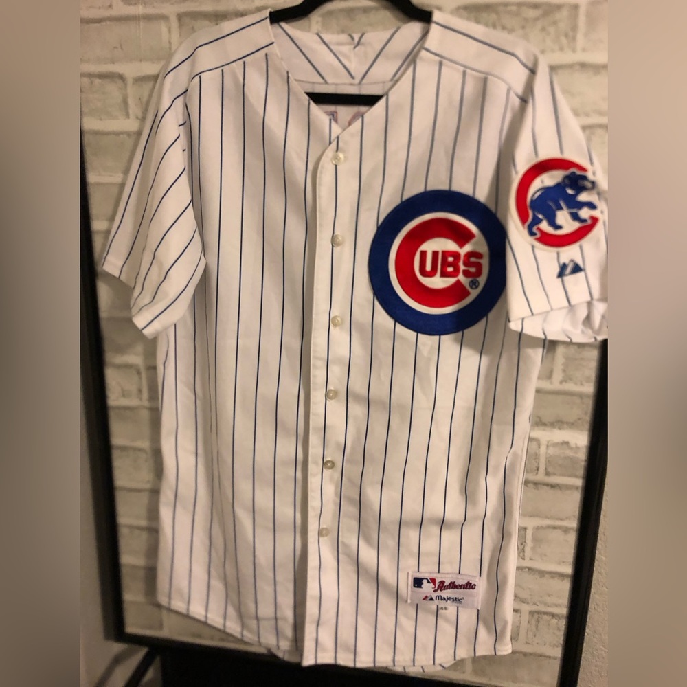 Greg Maddux Chicago Cubs Home Pinstripes Jersey,Size 44 (Medium) all stitched